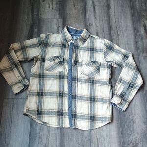 Men's Casual Plaid Button Down Shirt